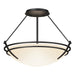 Presidio Tryne Semi-Flush in Black - 124422-SKT-10-GG0047 by Hubbardton Forge