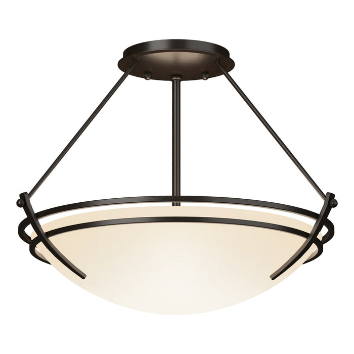 Presidio Tryne Semi-Flush in Oil Rubbed Bronze - 124422-SKT-14-GG0047 by Hubbardton Forge