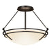 Presidio Tryne Semi-Flush in Oil Rubbed Bronze - 124422-SKT-14-GG0047 by Hubbardton Forge