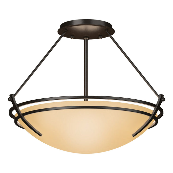 Presidio Tryne Semi-Flush in Oil Rubbed Bronze - 124422-SKT-14-SS0047 by Hubbardton Forge