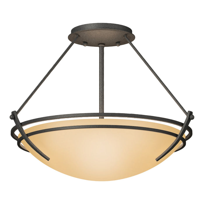 Presidio Tryne Semi-Flush in Natural Iron - 124422-SKT-20-SS0047 by Hubbardton Forge