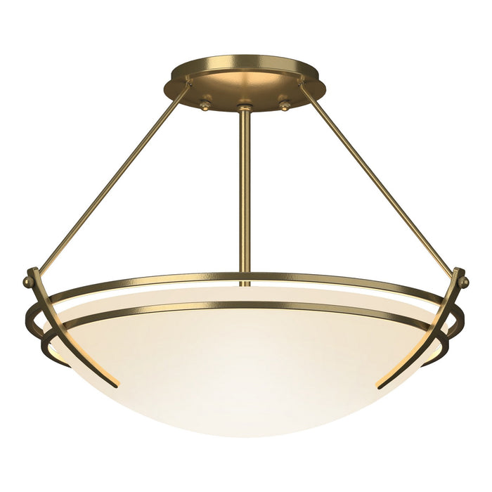 Presidio Tryne Semi-Flush in Modern Brass - 124422-SKT-86-GG0047 by Hubbardton Forge