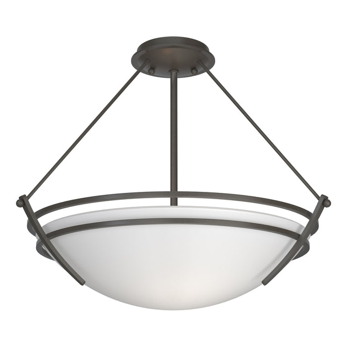 Presidio Tryne Semi-Flush in Dark Smoke - 124432-SKT-07-GG0020 by Hubbardton Forge