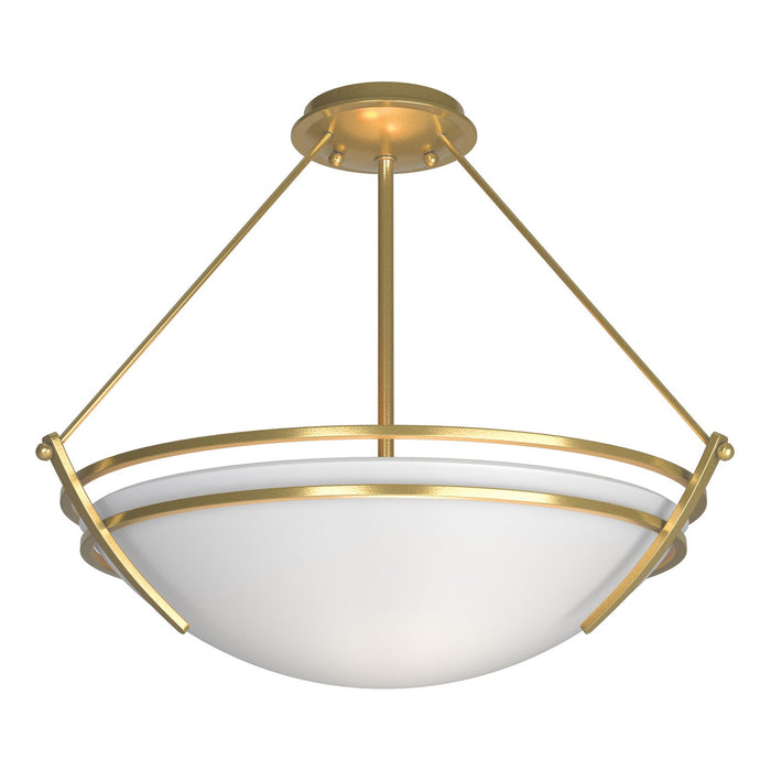 Presidio Tryne Semi-Flush in Modern Brass - 124432-SKT-86-GG0020 by Hubbardton Forge