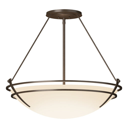 Presidio Tryne Large Semi-Flush in Bronze - 124442-SKT-05-GG0054 by Hubbardton Forge