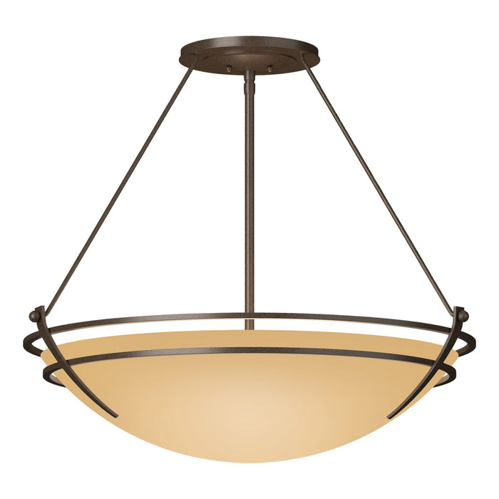 Presidio Tryne Large Semi-Flush in Bronze - 124442-SKT-05-SS0054 by Hubbardton Forge