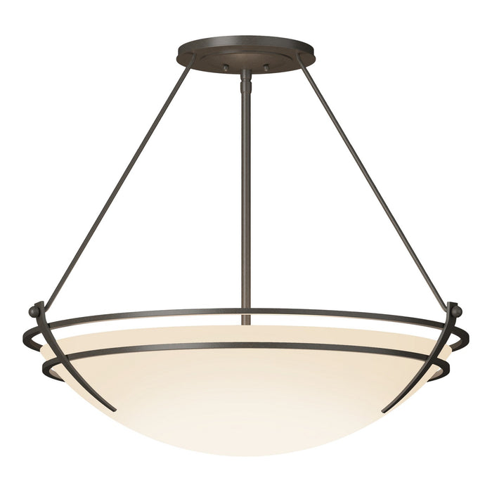 Presidio Tryne Large Semi-Flush in Dark Smoke - 124442-SKT-07-GG0054 by Hubbardton Forge