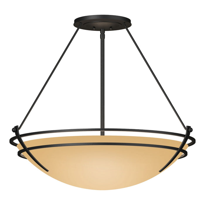 Presidio Tryne Large Semi-Flush in Black - 124442-SKT-10-SS0054 by Hubbardton Forge