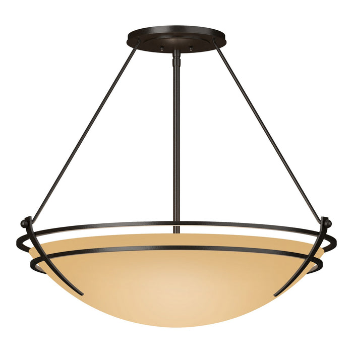 Presidio Tryne Large Semi-Flush in Oil Rubbed Bronze - 124442-SKT-14-SS0054 by Hubbardton Forge