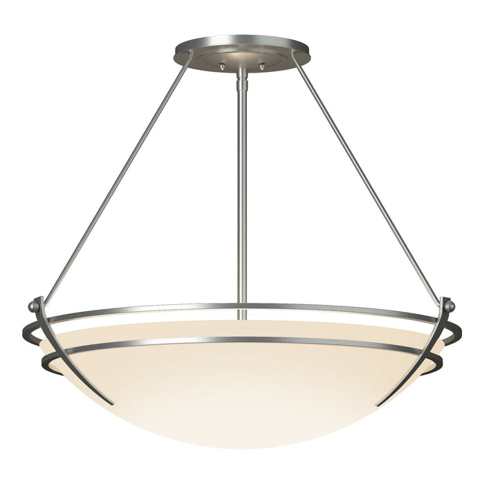 Presidio Tryne Large Semi-Flush in Vintage Platinum - 124442-SKT-82-GG0054 by Hubbardton Forge