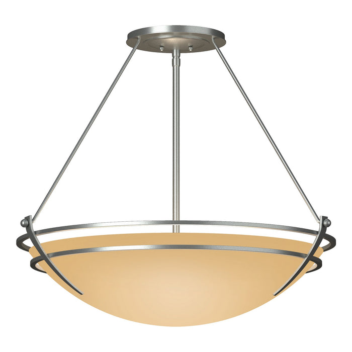 Presidio Tryne Large Semi-Flush in Vintage Platinum - 124442-SKT-82-SS0054 by Hubbardton Forge