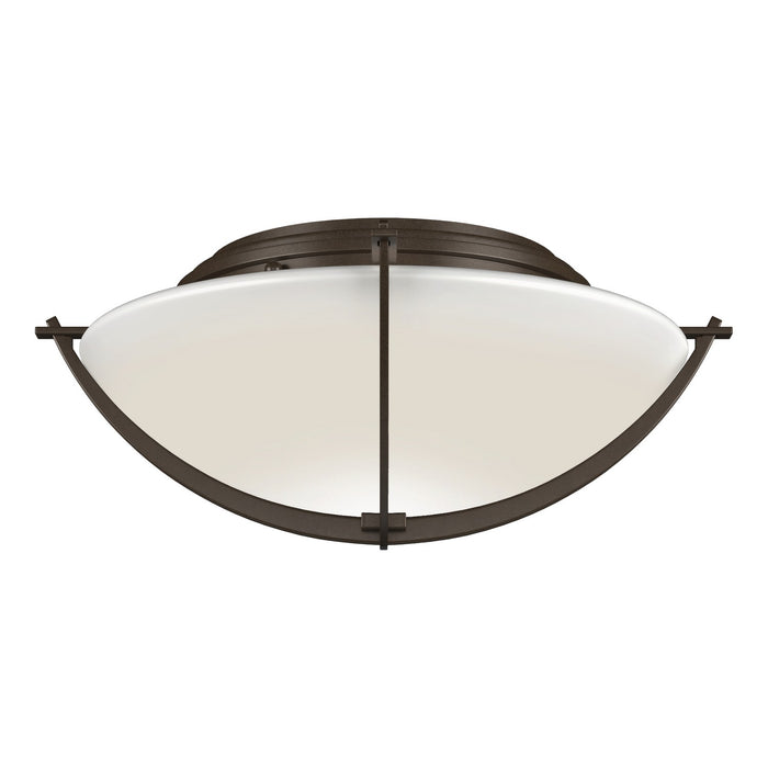 Compass Flush Mount in Bronze - 124550-SKT-05-GG0098 by Hubbardton Forge