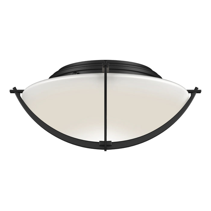 Compass Flush Mount in Black - 124550-SKT-10-GG0098 by Hubbardton Forge