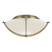 Compass Flush Mount in Modern Brass - 124550-SKT-86-GG0098 by Hubbardton Forge