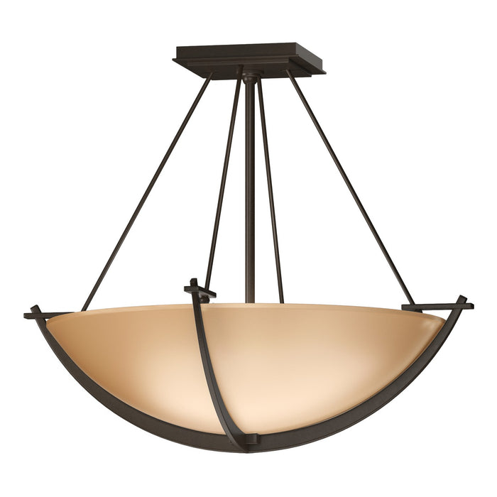 Compass Small Semi-Flush in Bronze - 124555-SKT-05-SS0020 by Hubbardton Forge