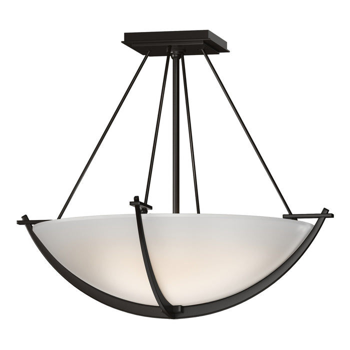 Compass Small Semi-Flush in Oil Rubbed Bronze - 124555-SKT-14-GG0020 by Hubbardton Forge