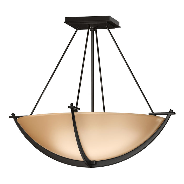 Compass Small Semi-Flush in Oil Rubbed Bronze - 124555-SKT-14-SS0020 by Hubbardton Forge