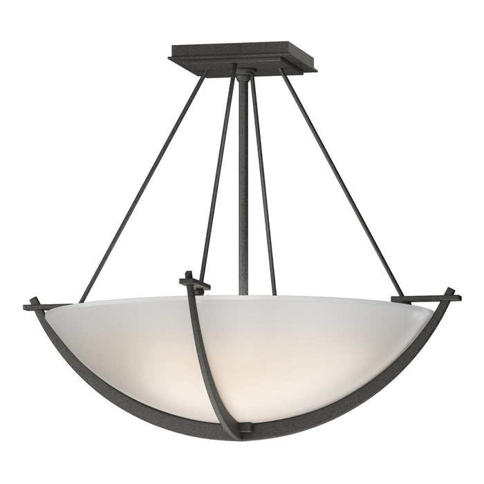 Compass Small Semi-Flush in Natural Iron - 124555-SKT-20-GG0020 by Hubbardton Forge