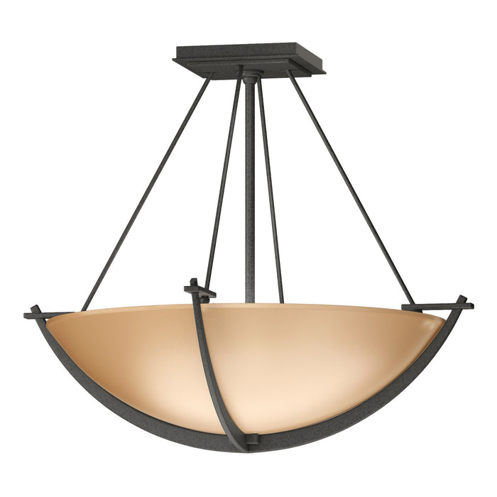 Compass Small Semi-Flush in Natural Iron - 124555-SKT-20-SS0020 by Hubbardton Forge