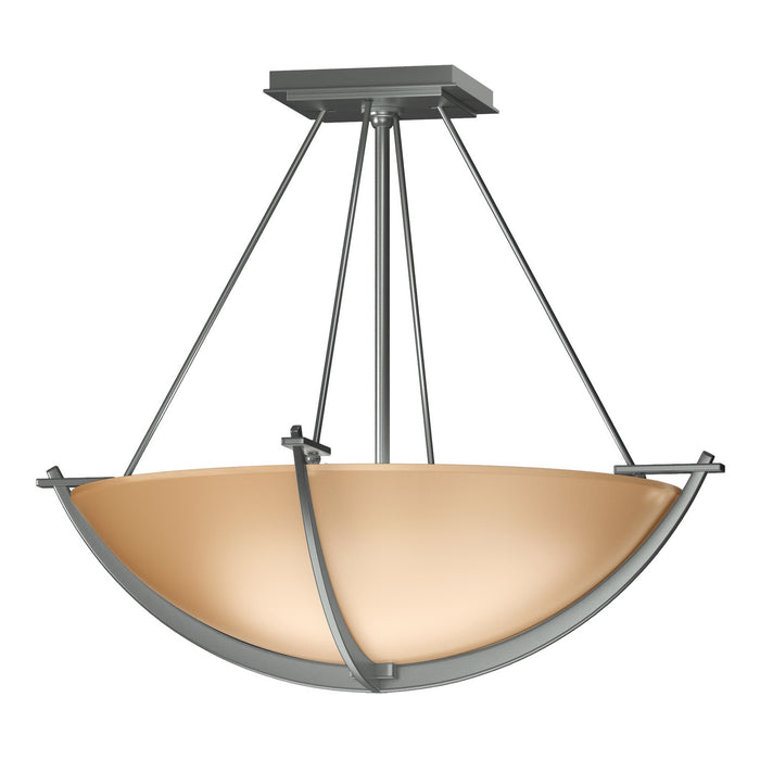 Compass Small Semi-Flush in Vintage Platinum - 124555-SKT-82-SS0020 by Hubbardton Forge