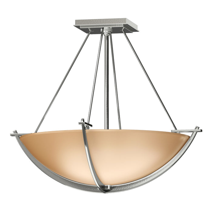 Compass Small Semi-Flush in Sterling - 124555-SKT-85-SS0020 by Hubbardton Forge