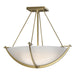 Compass Small Semi-Flush in Modern Brass - 124555-SKT-86-GG0020 by Hubbardton Forge