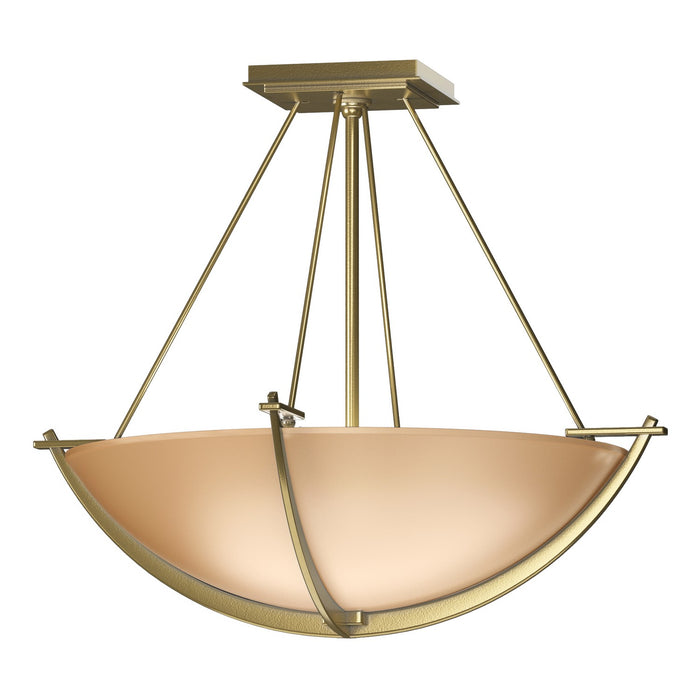 Compass Small Semi-Flush in Modern Brass - 124555-SKT-86-SS0020 by Hubbardton Forge