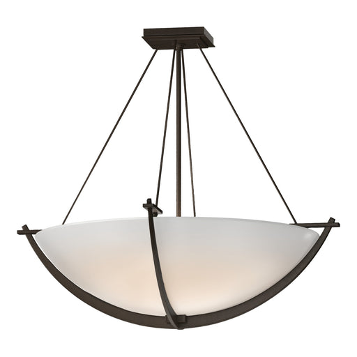 Compass Large Semi-Flush in Bronze - 124560-SKT-05-GG0054 by Hubbardton Forge