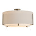 Exos Large Double Shade Semi-Flush in Oil Rubbed Bronze - 126505-SKT-14-SF2290-SE2899 by Hubbardton Forge