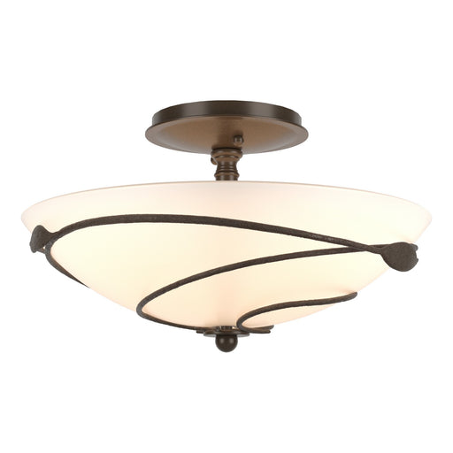 Forged Leaves Semi-Flush in Bronze - 126712-SKT-05-GG0048 by Hubbardton Forge