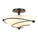 Forged Leaves Semi-Flush in Oil Rubbed Bronze - 126712-SKT-14-GG0048 by Hubbardton Forge