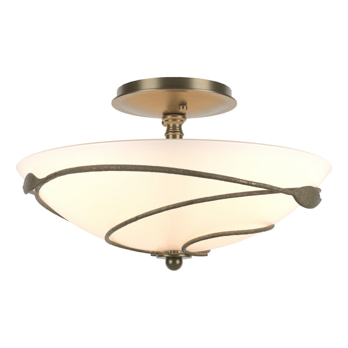 Forged Leaves Semi-Flush in Soft Gold - 126712-SKT-84-GG0048 by Hubbardton Forge