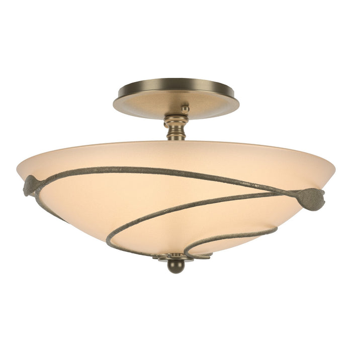 Forged Leaves Semi-Flush in Soft Gold - 126712-SKT-84-SS0048 by Hubbardton Forge