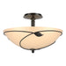 Forged Leaves Large Semi-Flush in Oil Rubbed Bronze - 126732-SKT-14-SS0052 by Hubbardton Forge