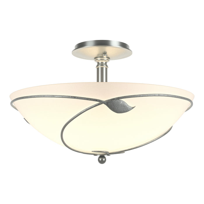 Forged Leaves Large Semi-Flush in Vintage Platinum - 126732-SKT-82-GG0052 by Hubbardton Forge