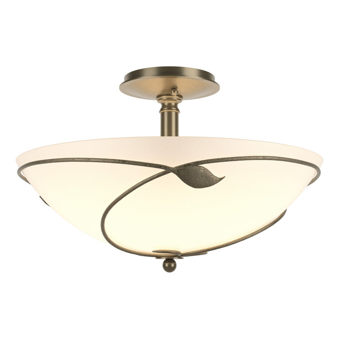 Forged Leaves Large Semi-Flush in Soft Gold - 126732-SKT-84-GG0052 by Hubbardton Forge