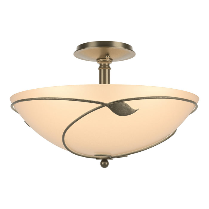 Forged Leaves Large Semi-Flush in Soft Gold - 126732-SKT-84-SS0052 by Hubbardton Forge