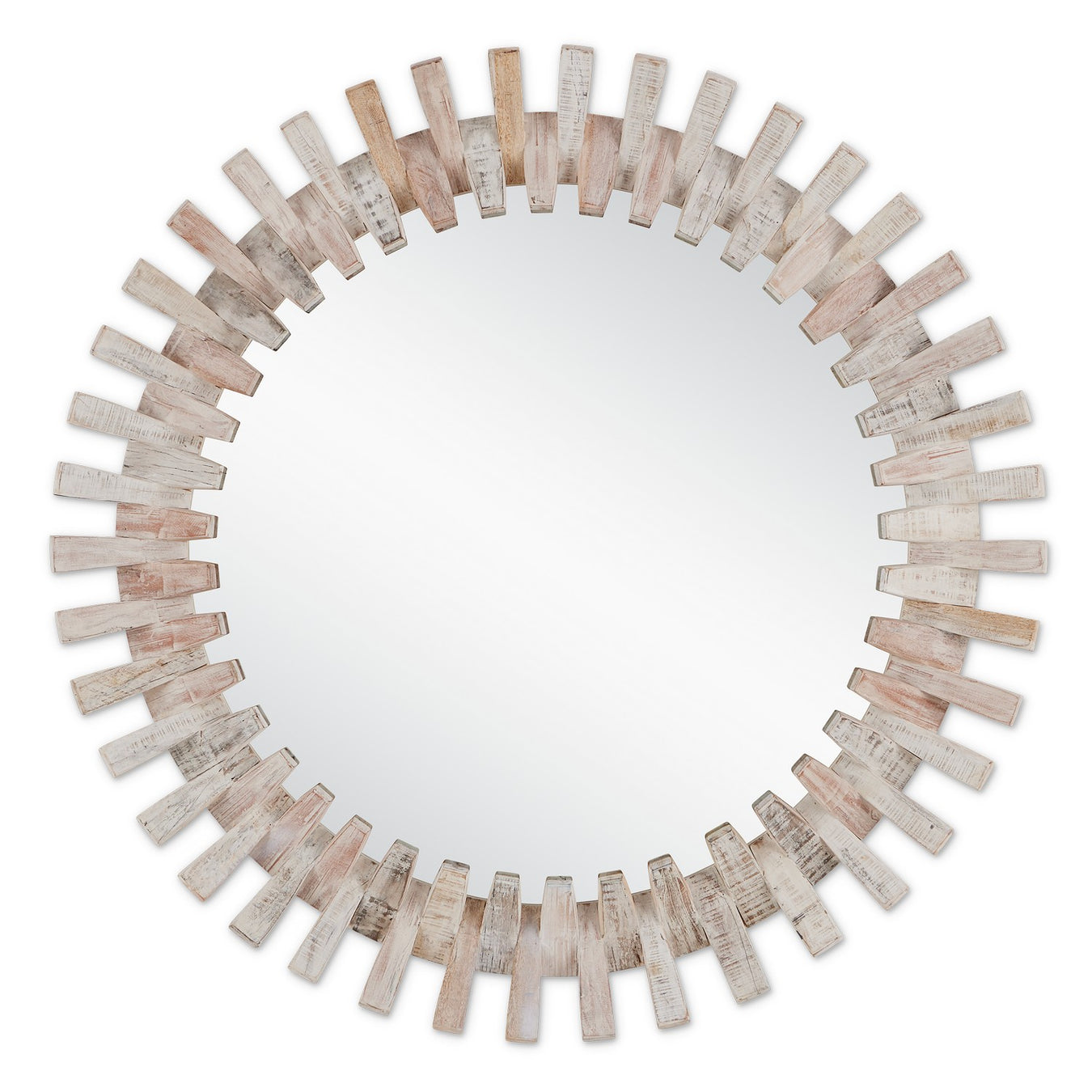 1000-0133 - Diza Mirror in Whitewash by Currey and Company