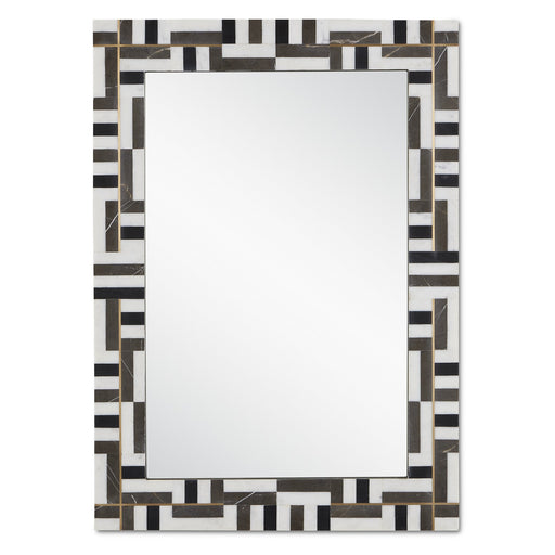 1000-0138 - Gentry Mirror in Natural & Brass by Currey and Company