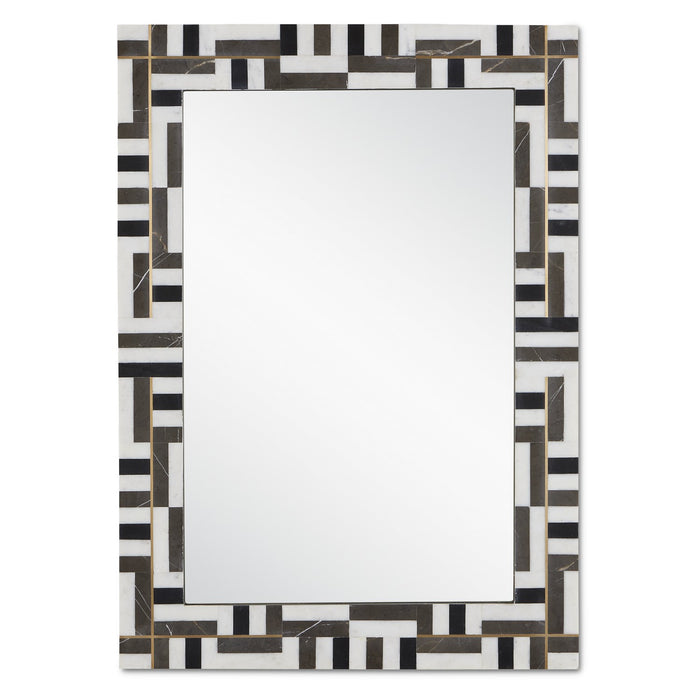 1000-0138 - Gentry Mirror in Natural & Brass by Currey and Company