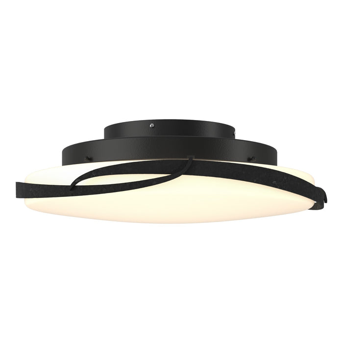 Flora LED Flush Mount in Black - 126742-LED-10-GG0437 by Hubbardton Forge