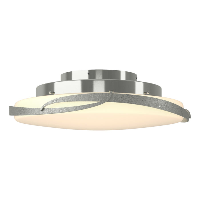 Flora LED Flush Mount in Sterling - 126742-LED-85-GG0437 by Hubbardton Forge