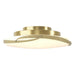 Flora LED Flush Mount in Modern Brass - 126742-LED-86-GG0437 by Hubbardton Forge