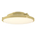 Metra LED Flush Mount in Modern Brass - 126747-LED-86-GG0437 by Hubbardton Forge