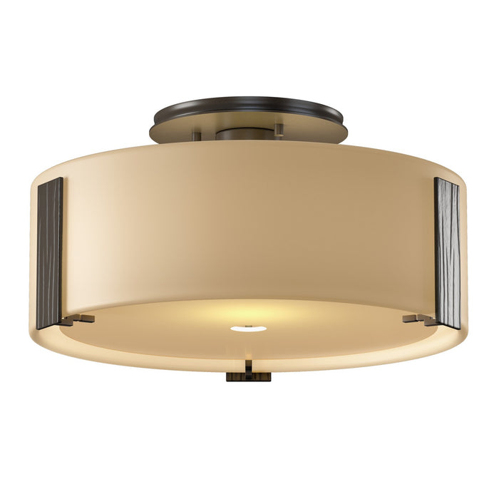 Impressions Semi-Flush in Oil Rubbed Bronze - 126753-SKT-14-GG0218 by Hubbardton Forge