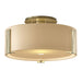 Impressions Semi-Flush in Modern Brass - 126753-SKT-86-GG0218 by Hubbardton Forge