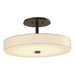 Disq LED Semi-Flush in Bronze - 126803-LED-05-SH1971 by Hubbardton Forge