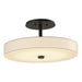 Disq LED Semi-Flush in Black - 126803-LED-10-SH1971 by Hubbardton Forge