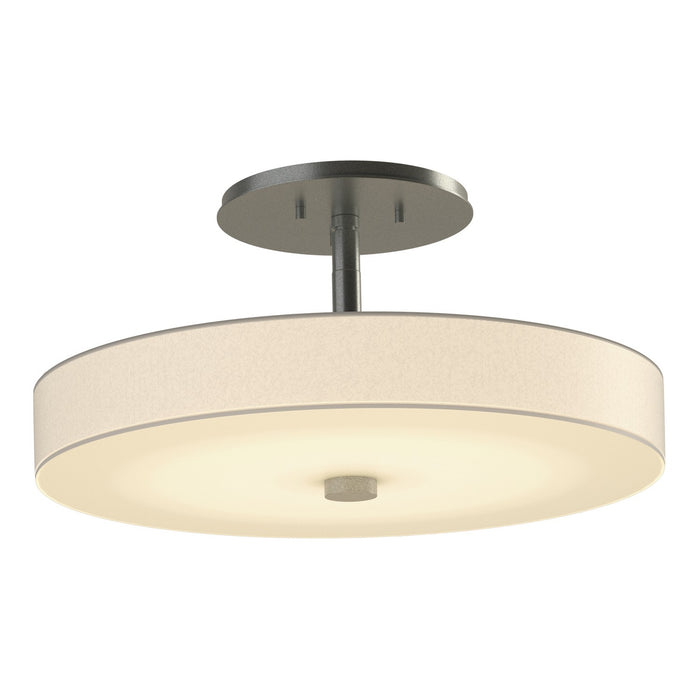 Disq LED Semi-Flush in Vintage Platinum - 126803-LED-82-SH1971 by Hubbardton Forge