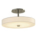 Disq LED Semi-Flush in Sterling - 126803-LED-85-SH1971 by Hubbardton Forge